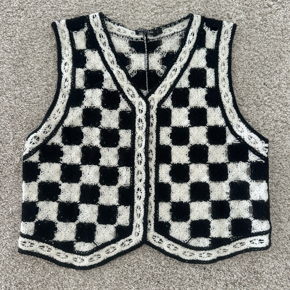 Checkered vest